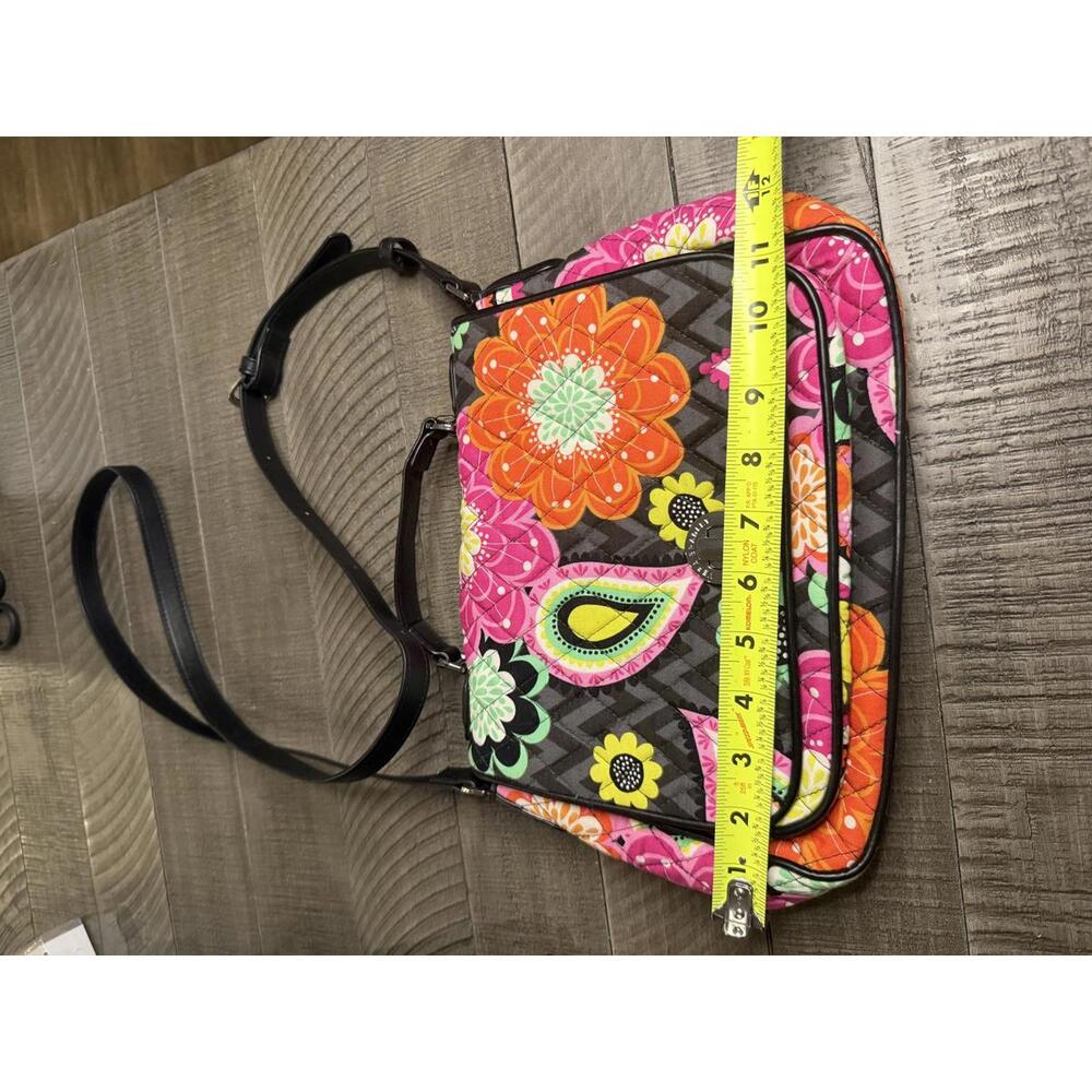 Vera Bradley Turnlock Crossbody Bag in Ziggy Zinnia pattern - Picture 11 of 13